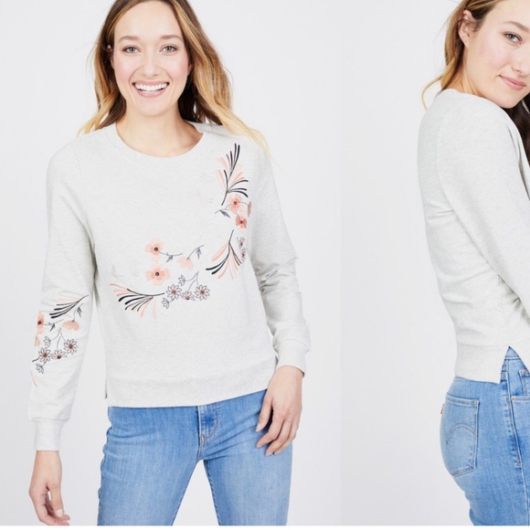 Summer and Sage Embroidered Sweatshirt - Picture 1 of 5